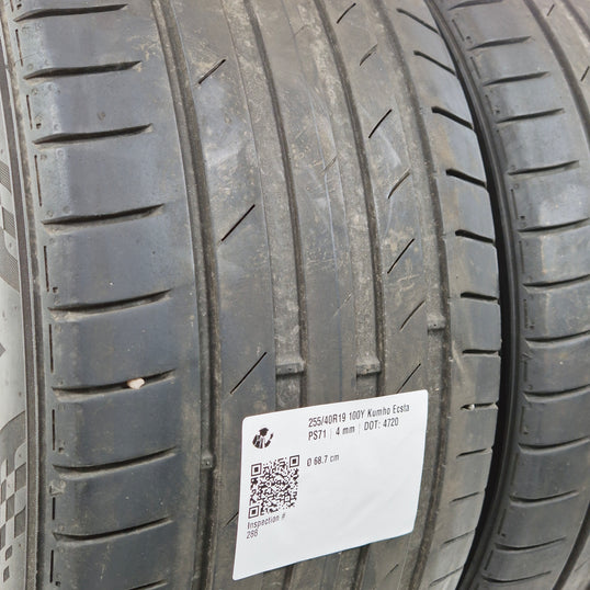 Käytetty: 255/40R19 100Y Kumho Ecsta PS71
