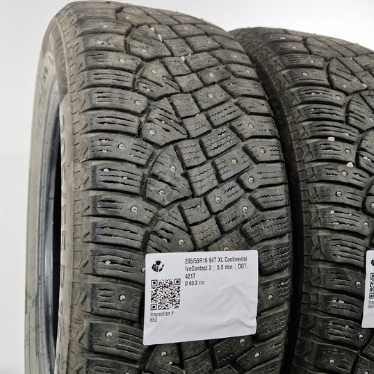 Käytetty: 205/55R16 94T XL Continental IceContact 2
