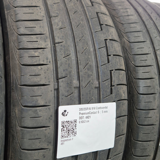 Käytetty: 205/55R16 91V Continental PremiumContact 6