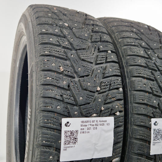 Käytetty: 185/60R15 88T XL Hankook Winter I*Pike RS2 W429