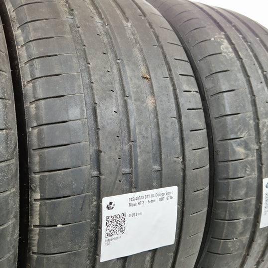 Käytetty: 245/40R18 97Y XL Dunlop Sport Maxx RT 2