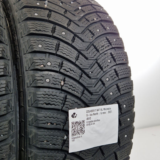 Käytetty: 225/45R17 94T XL Michelin X-Ice North