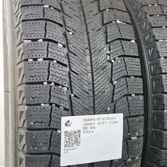Käytetty: 235/60R18 107T XL Michelin Latitude X-Ice Xi 2
