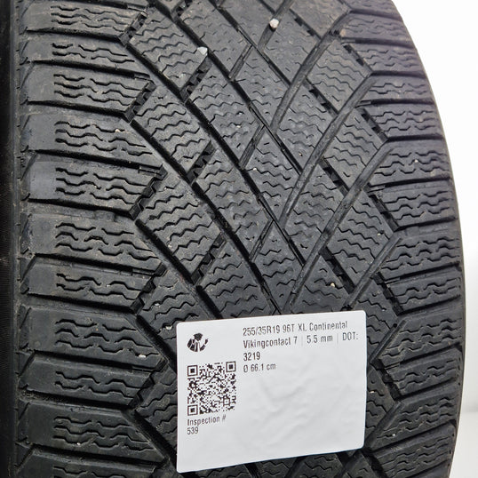 Käytetty: 255/35R19 96T XL Continental Vikingcontact 7