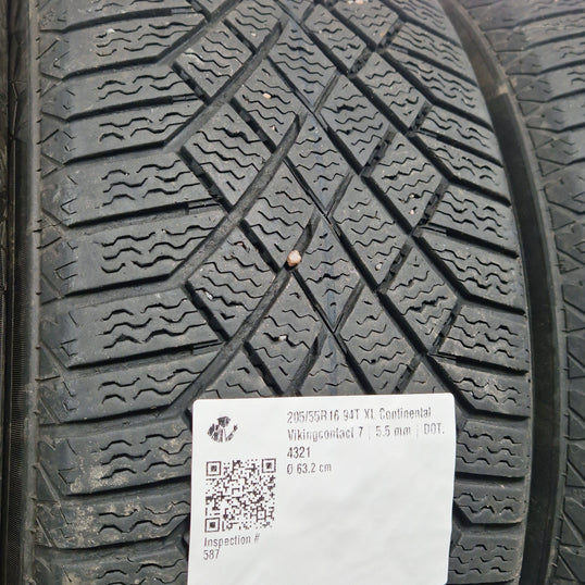 Käytetty: 205/55R16 94T XL Continental Vikingcontact 7