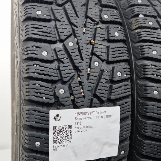 Käytetty: 185/65R15 92T Cordiant Snow-cross