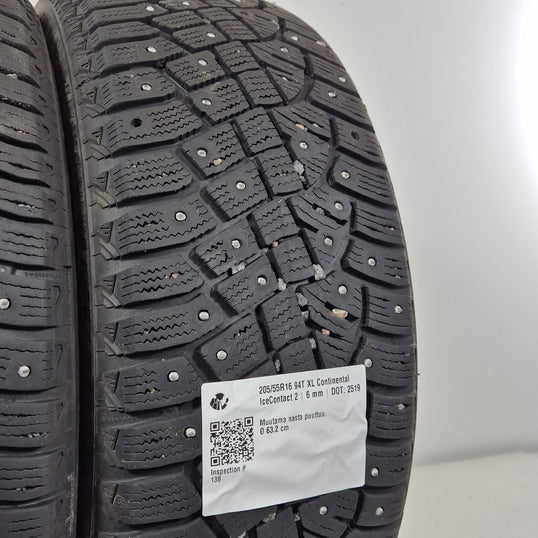Käytetty: 205/55R16 94T XL Continental IceContact 2