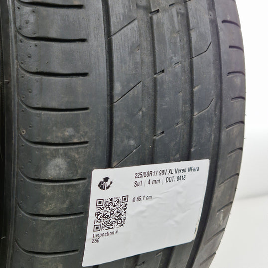 Käytetty: 225/50R17 98V XL Nexen NFera Su1
