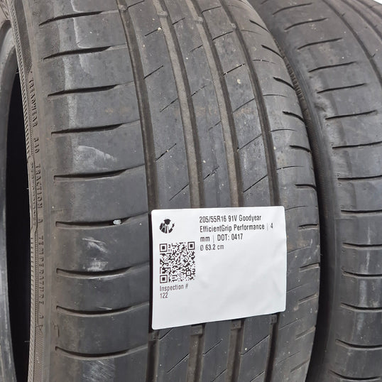 Käytetty: 205/55R16 91V Goodyear EfficientGrip Performance