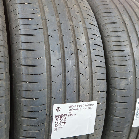 Käytetty: 225/60R18 104V XL Continental EcoContact 6