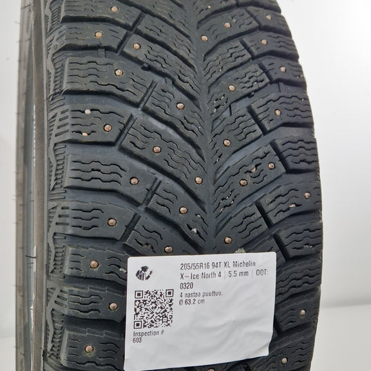 Käytetty: 205/55R16 94T XL Michelin X-Ice North 4