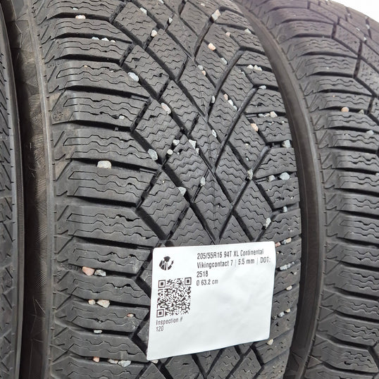 Käytetty: 205/55R16 94T XL Continental Vikingcontact 7
