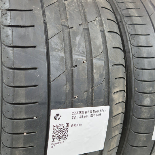 Käytetty: 225/50R17 98V XL Nexen NFera Su1