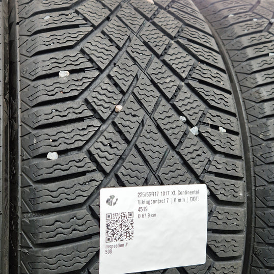Käytetty: 225/55R17 101T XL Continental Vikingcontact 7