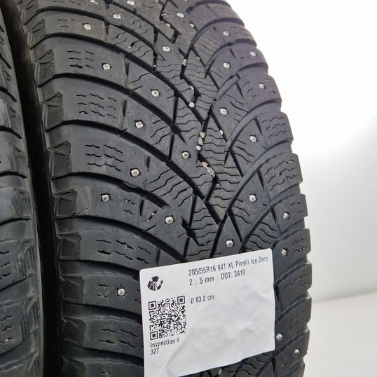 Käytetty: 205/55R16 94T XL Pirelli Ice Zero 2