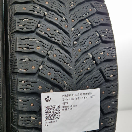 Käytetty: 205/55R16 94T XL Michelin X-Ice North 4