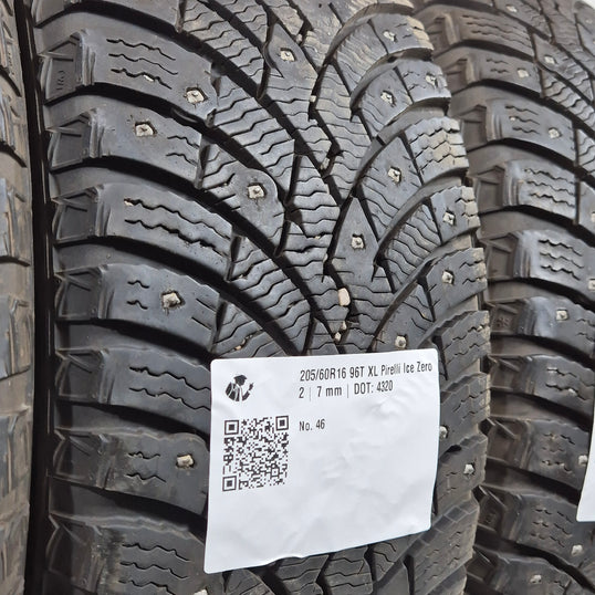 Käytetty: 205/60R16 96T XL Pirelli Ice Zero 2