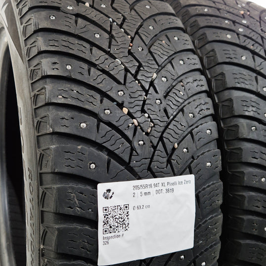 Käytetty: 205/55R16 94T XL Pirelli Ice Zero 2