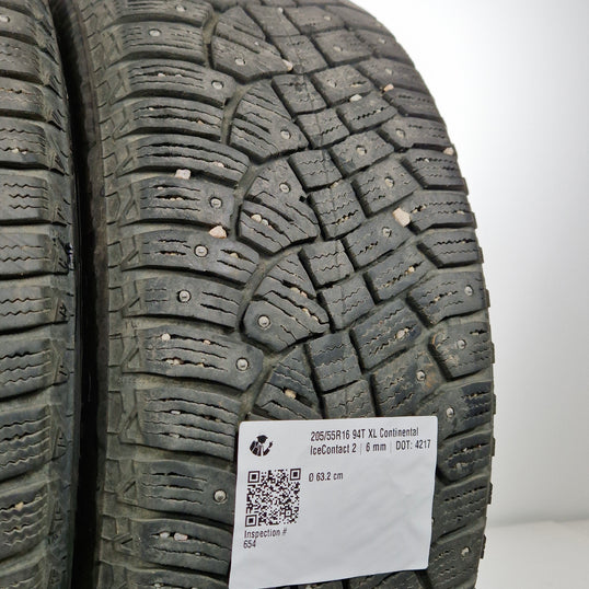 Käytetty: 205/55R16 94T XL Continental IceContact 2
