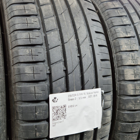 Käytetty: 205/55R16 94H XL Nokian Hakka Green 2