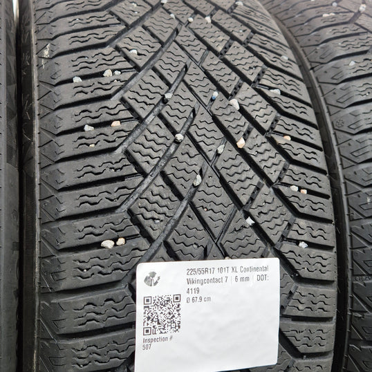 Käytetty: 225/55R17 101T XL Continental Vikingcontact 7