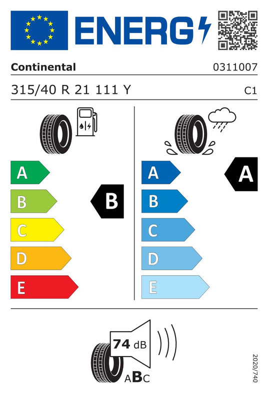 315/40R21 CONTI 111Y FR SportContact 6 MO SILENT